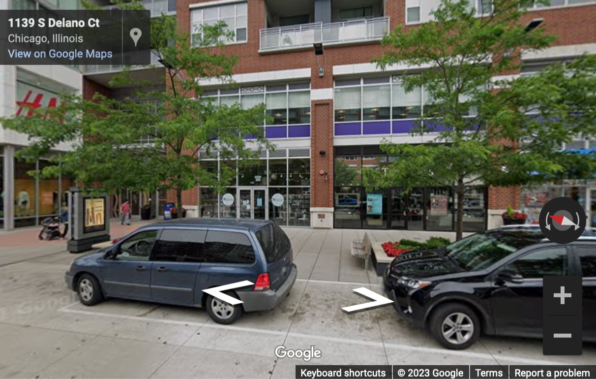 Street View image of South Loop Roosevelt, 1135 S. Delano Court East, Suite B201, Chicago, Illinois, USA