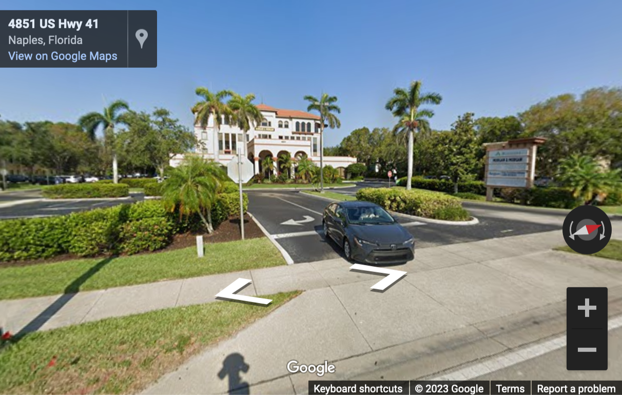Street View image of 4851 Tamiami Trail North, Suite 200, Naples, Florida, USA