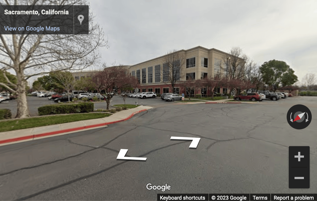 Street View image of 180 Promenade Circle, Suite 300, Sacramento, California, USA