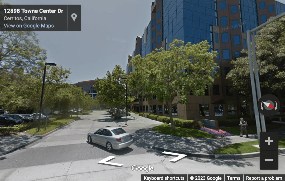 Street View image of 17777 Center Court Drive, Suite 600, Cerritos, California, USA