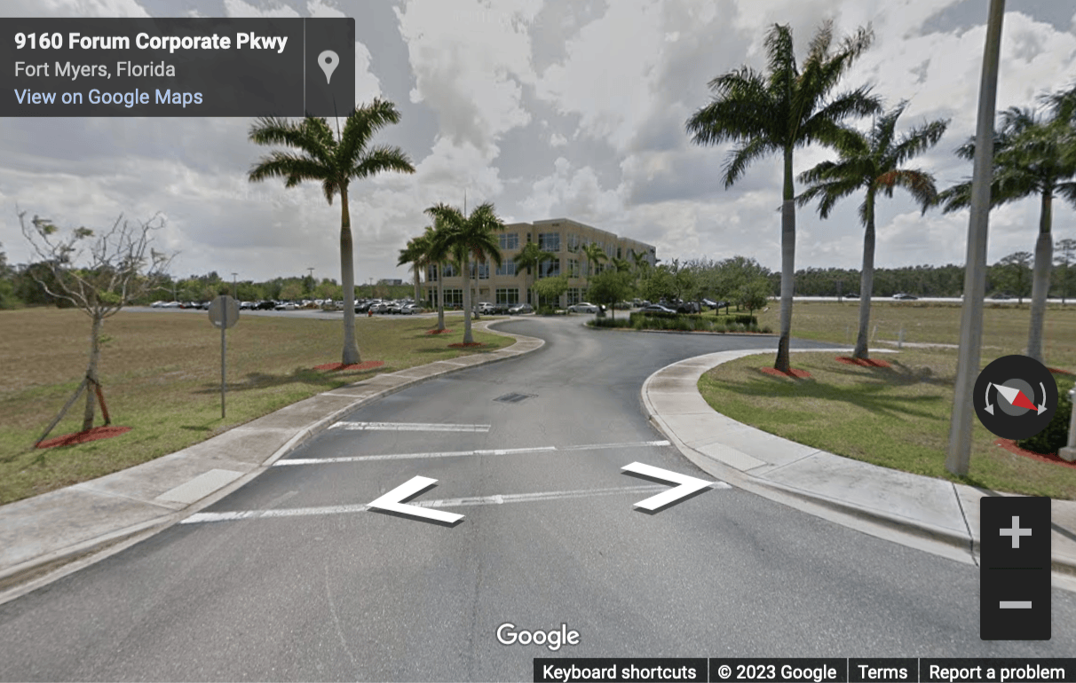 Street View image of 9160 Forum Corporate Parkway, Suite 350, Ft. Myers, Fort Myers, Florida, USA
