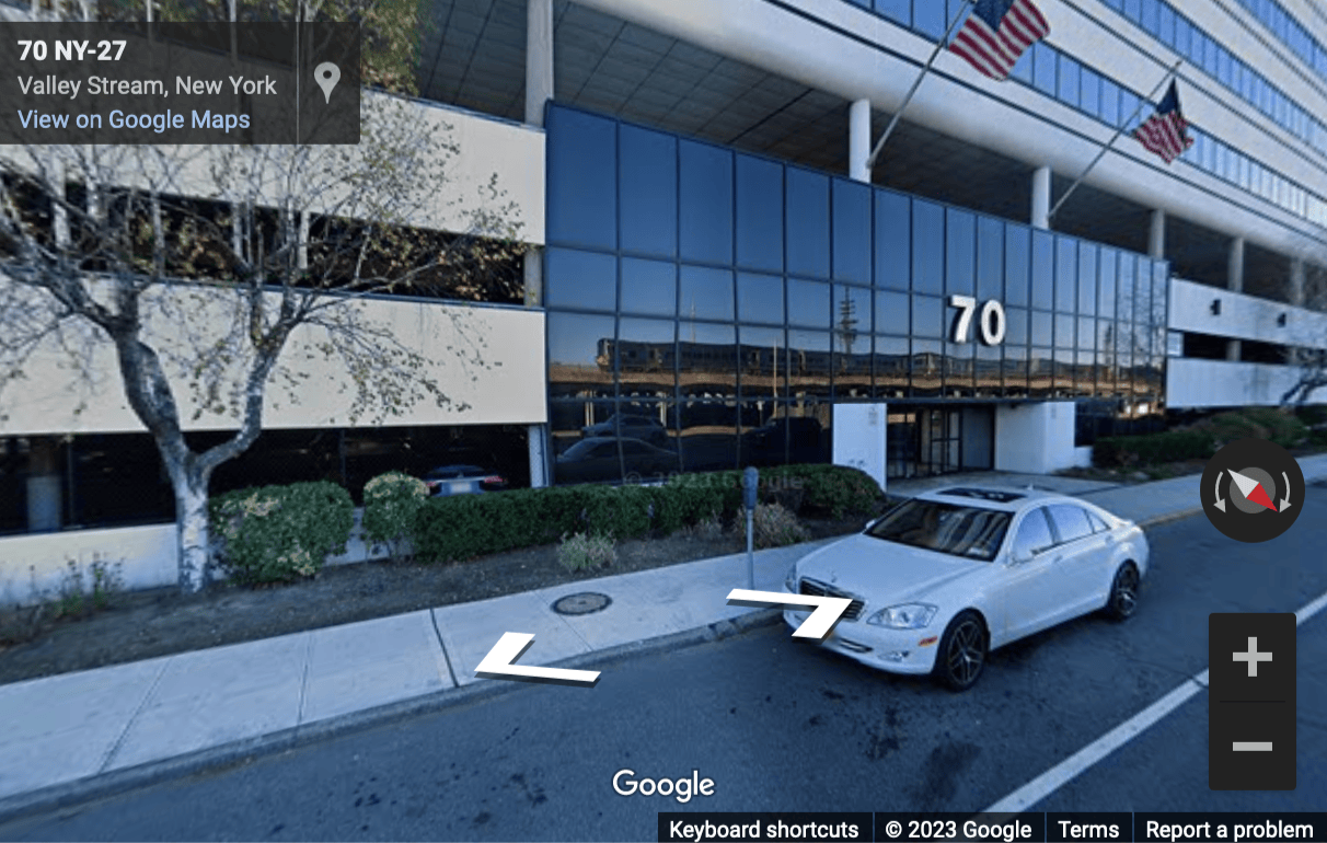 Street View image of 70 East Sunrise Highway, Suite 500, Valley Stream, New York, New York State, USA