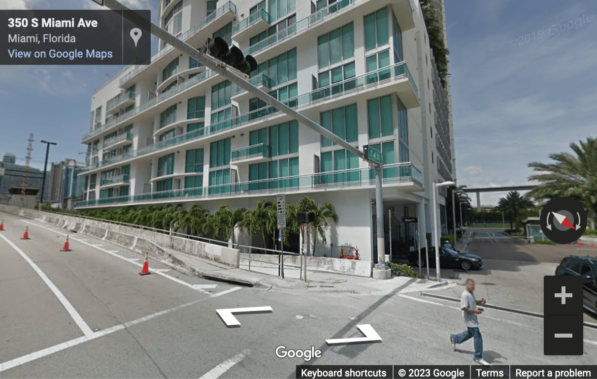 Street View image of 350 S. Miami Av, COM-A, Miami, Florida, USA