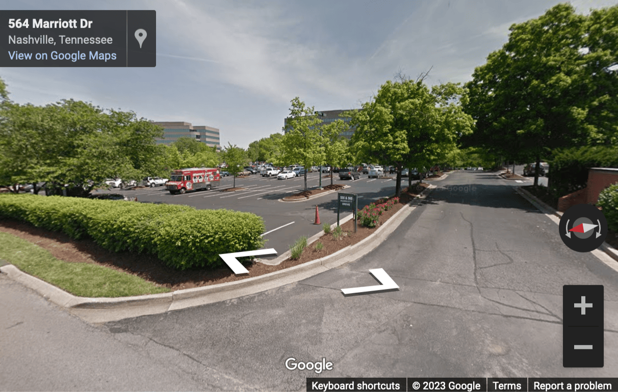 Street View image of 555 Marriott Drive, Suite 315, Nashville, Tennessee, USA