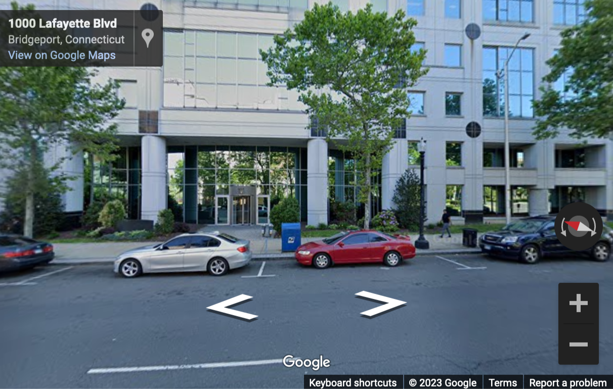 Street View image of 1000 Lafayette Blvd. , 11th Floor, Bridgeport, Connecticut, USA