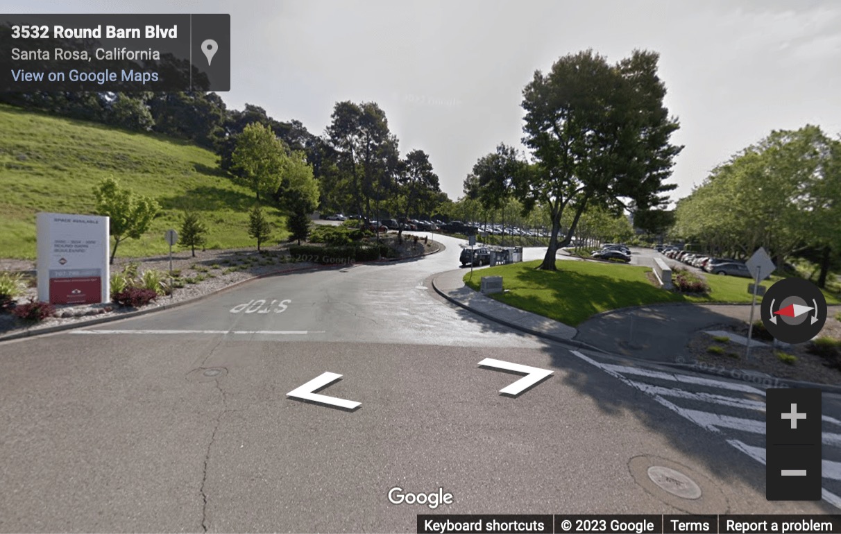 Street View image of 3558 Round Barn Blvd, Suite 200, Santa Rosa, California, USA