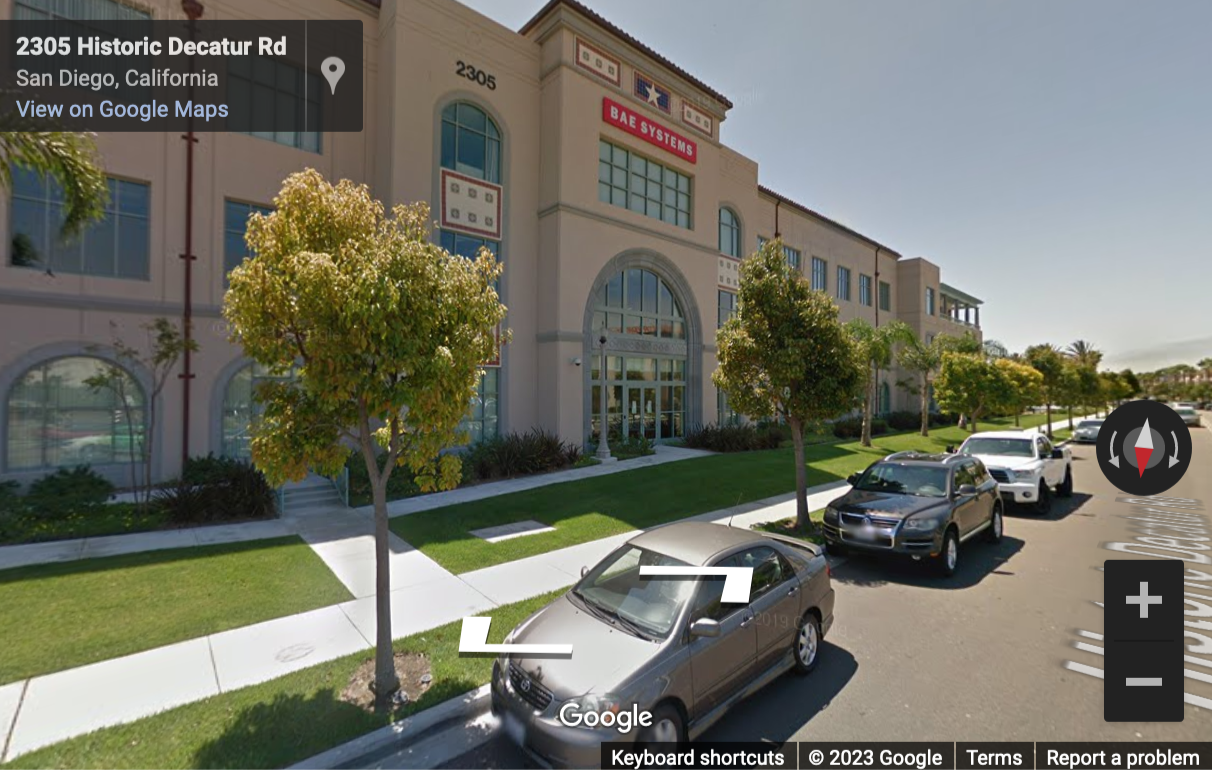 Street View image of 2305 Historic Decatur Road, Suite 100, San Diego, California, USA