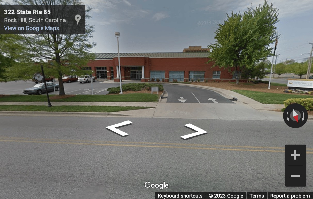 Street View image of 331 East Main Street, Suite 200, Rock Hil, Rock Hill, South Carolina, USA