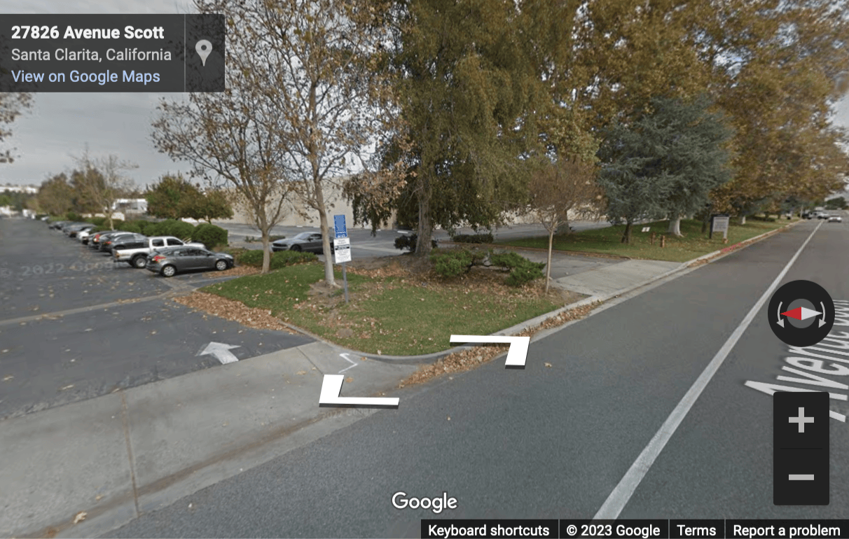 Street View image of 27772 Avenue Scott, Valencia, California, USA