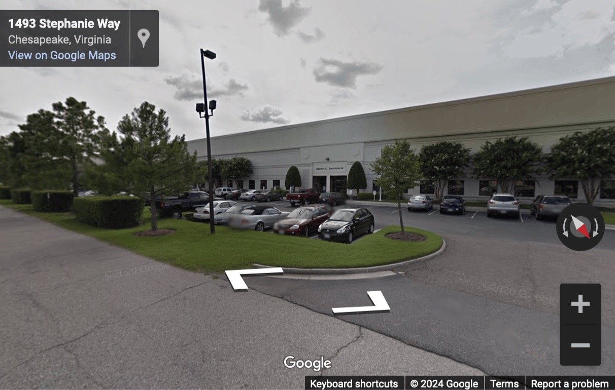 Street View image of 1545 Crossways Blvd, Suite 250, Chesapeake, Virginia, USA