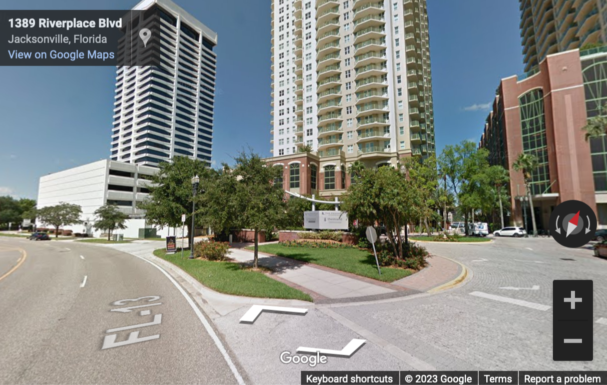 Street View image of 1301 Riverplace Blvd. , Jacksonville, Florida, USA