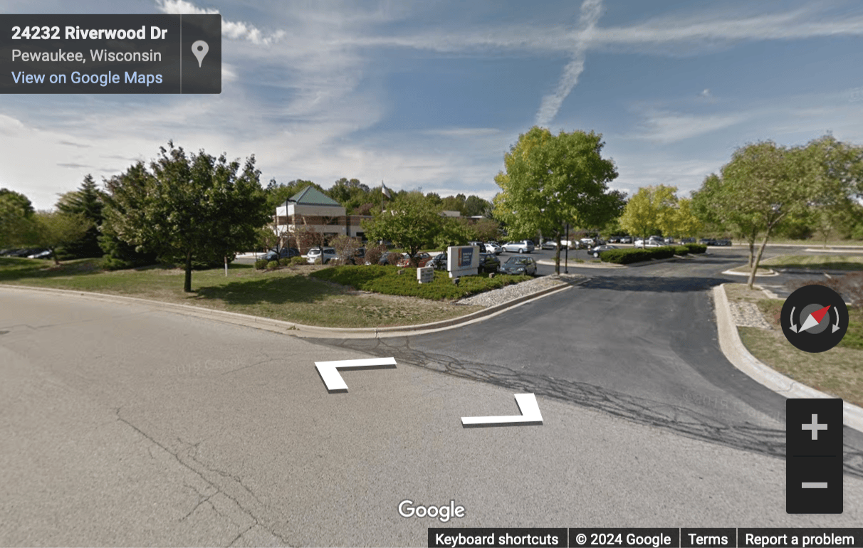 Street View image of N19 W24400 Riverwood Drive, Suite 350, Wisconsin, Pewaukee, USA