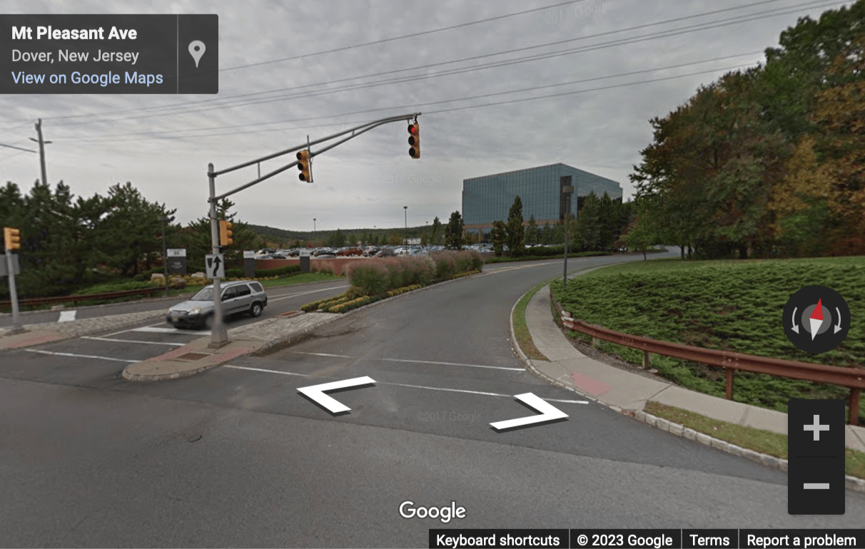 Street View image of 100 Enterprise Drive, Suite 301, Rockaway, NJ, New Jersey, USA