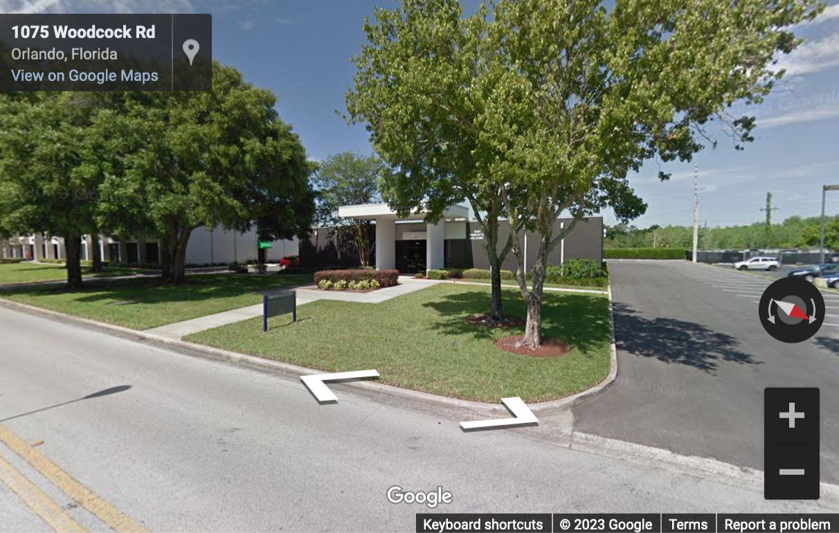 Street View image of The Princeton Building, 1060 Woodcock Road, Orlando, FL, Florida, USA