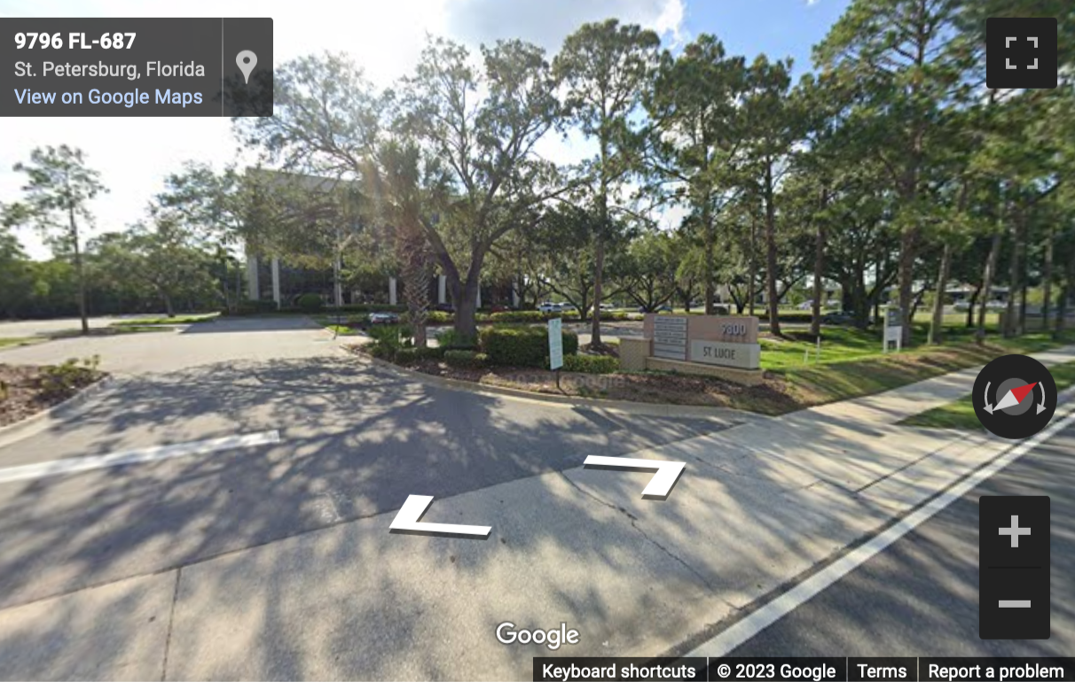 Street View image of 9800 4th Street N, Suite 200, St Petersburg, Florida, USA