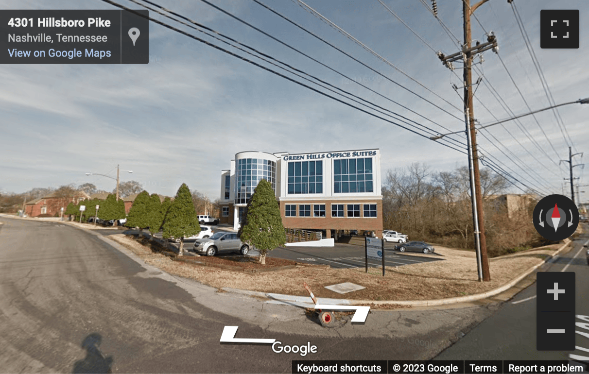Street View image of 4235 Hillsboro Pike, Suite 300, Nashville, Tennessee, USA