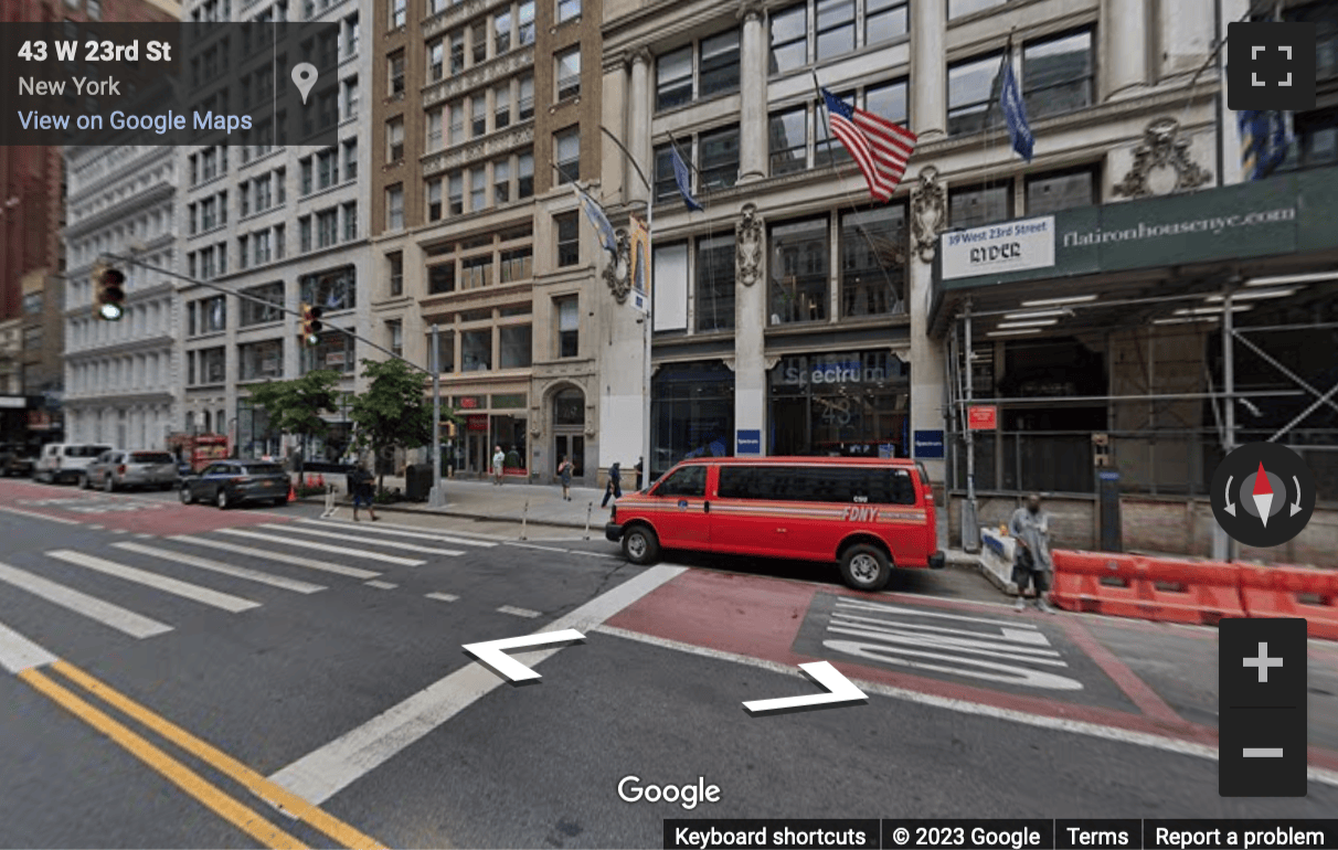 Street View image of 43 W 23rd St, New York, New York State, USA