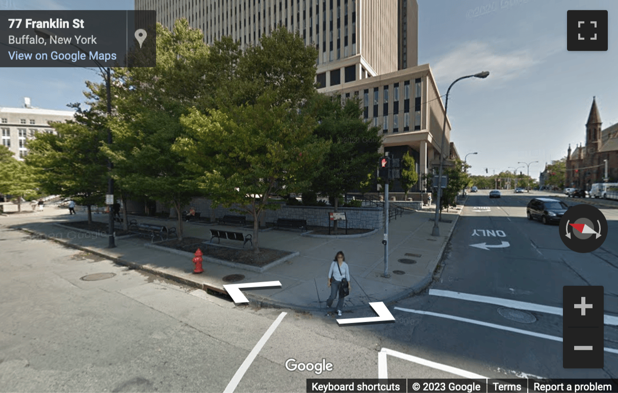 Street View image of 33 Church Street, Buffalo, New York State, USA