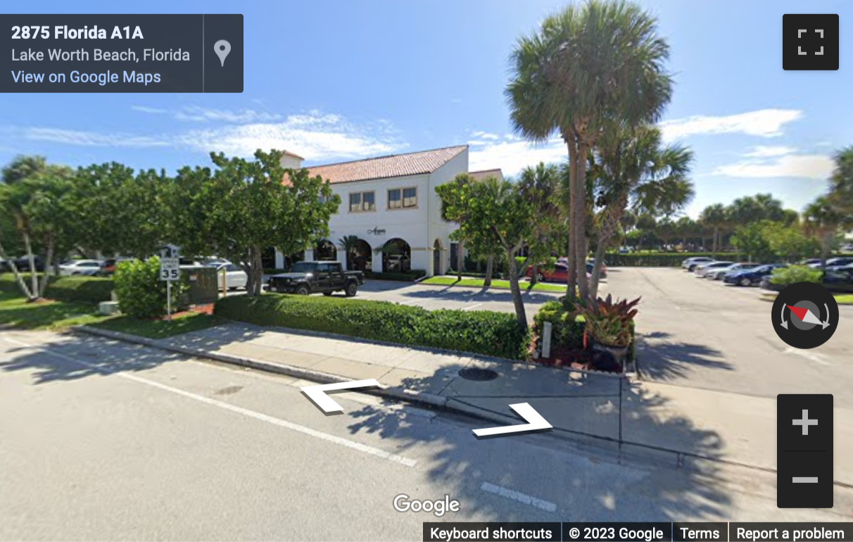 Street View image of 2875 South Ocean Blvd, Suite 200, Palm Beach, Florida, USA