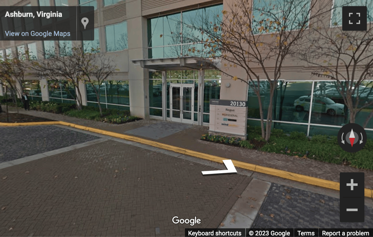 Street View image of 20130 Lakeview Center Plaza, Suite 400, Ashburn, Virginia, USA