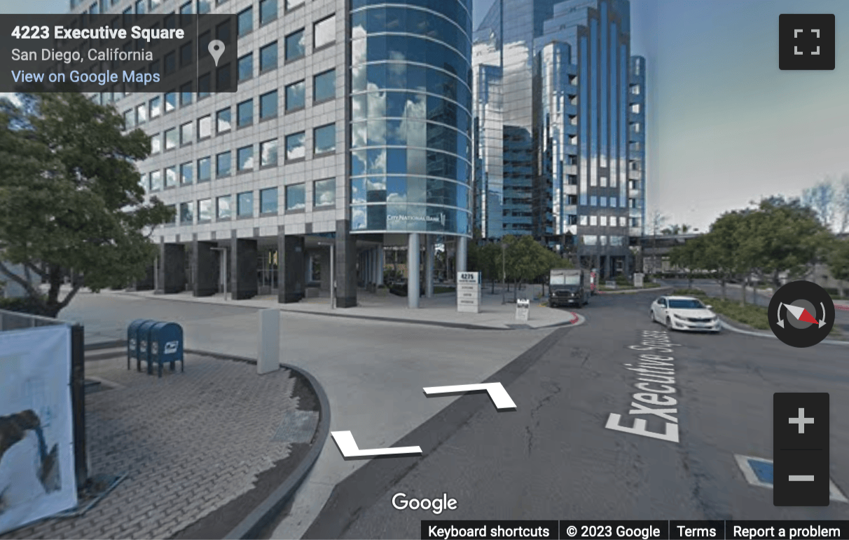 Street View image of 4275 Executive Square, Suite 200, San Diego, California, USA