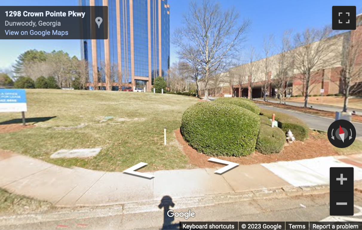Street View image of 1050 Crown Pointe Parkway, Suite 500, Atlanta, Georgia, USA