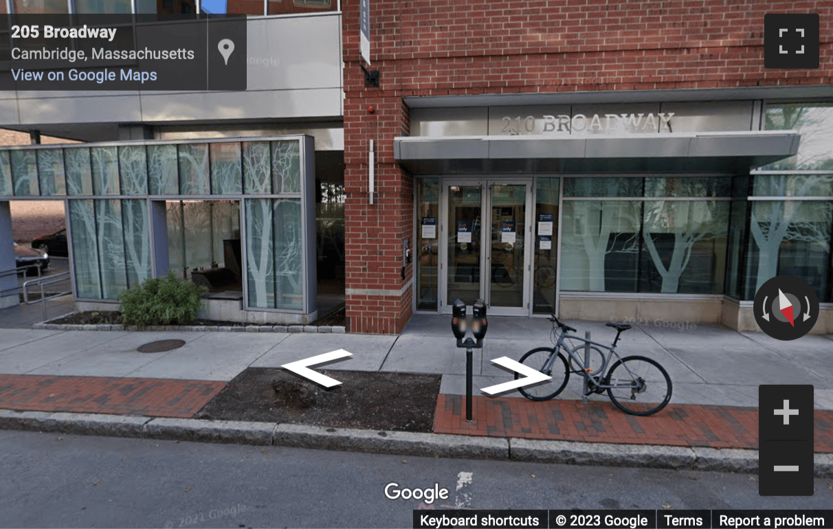 Street View image of 210 Broadway, suite 201, Cambridge (Massachusetts), Massachusetts, USA