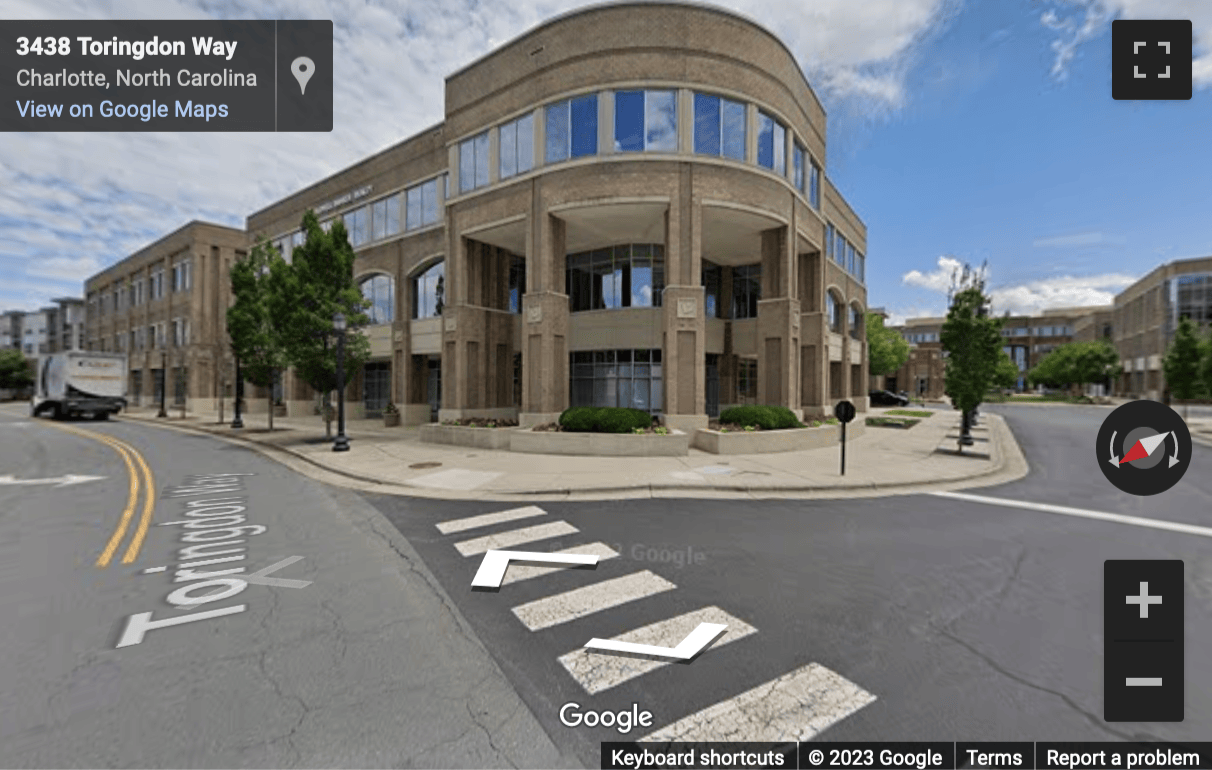 Street View image of 3440 Toringdon Way, Suite 205, Charlotte, North Carolina, USA