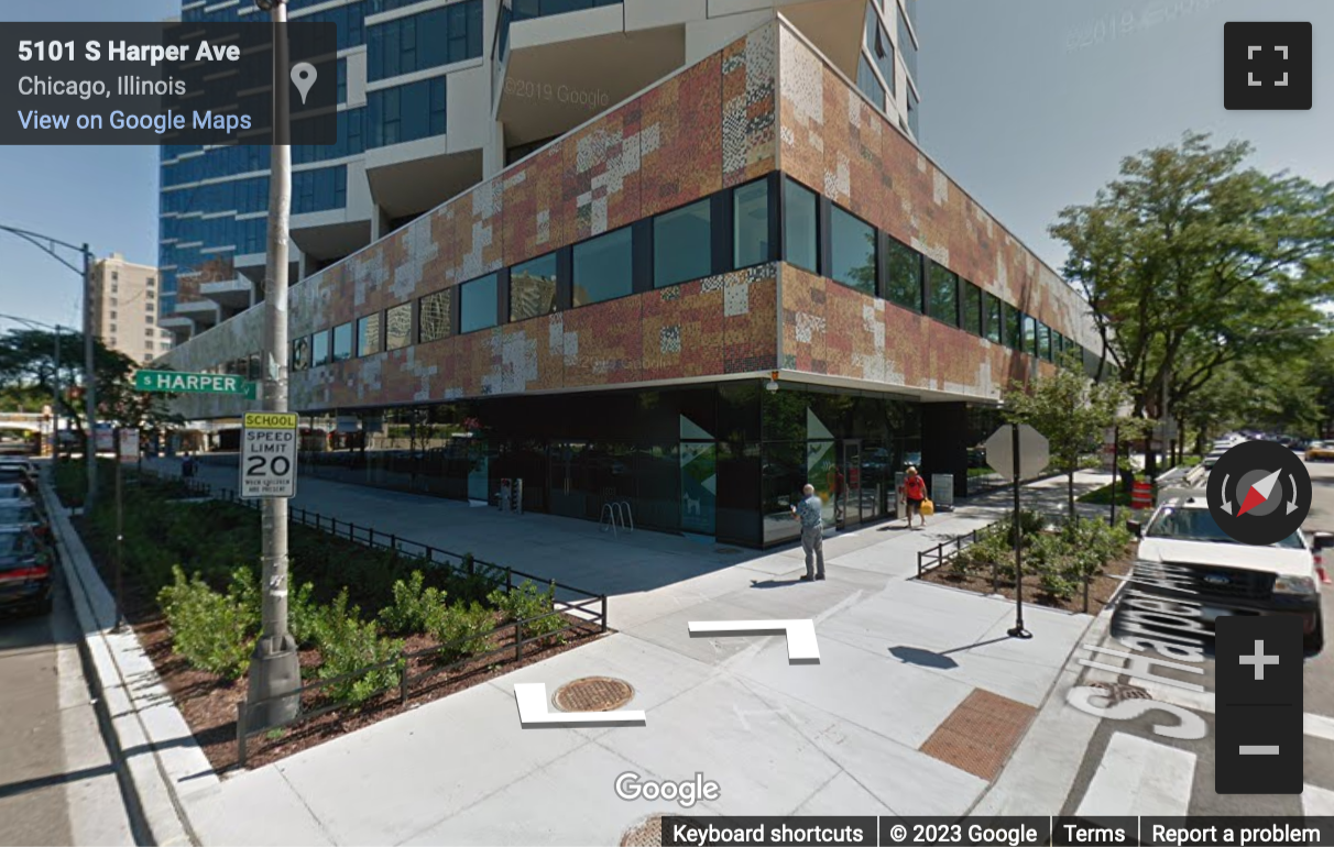 Street View image of 5113 South Harper, Suite 2C, Chicago, Illinois, USA