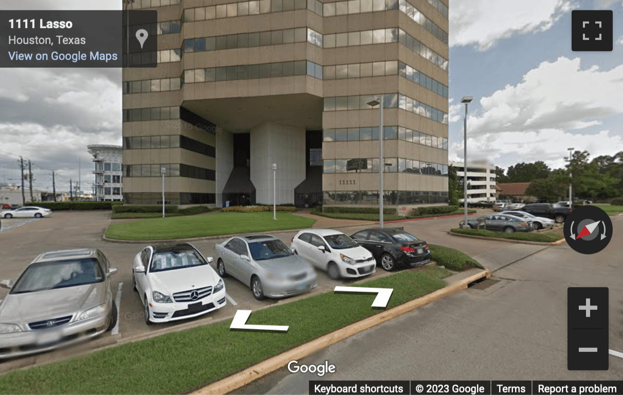 Street View image of 11111 Katy Freeway, suite 910, Houston, Texas, USA