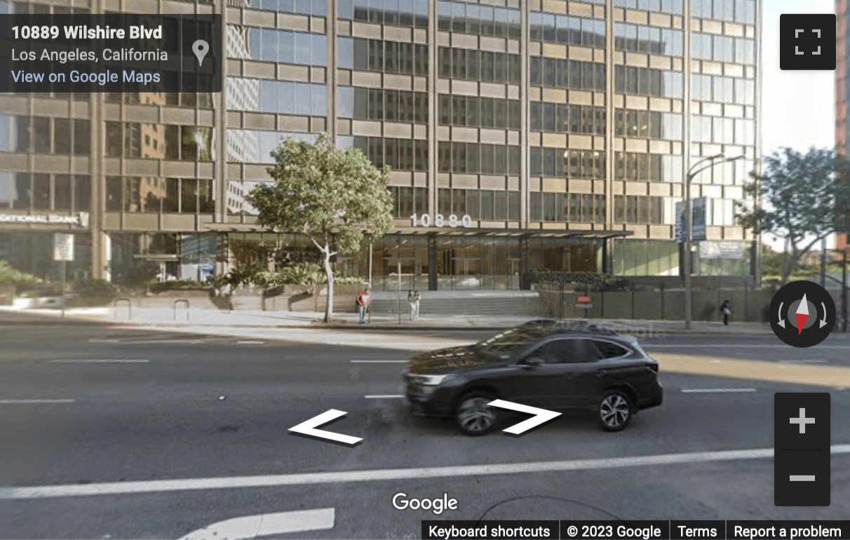 Street View image of 10880 Wilshire Blvd, Suite 1101, Oppenheimer Tower Center, Los Angeles, California, USA