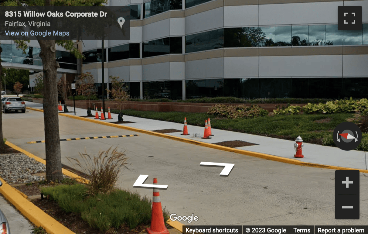 Street View image of 8280 Willow Oaks Corporate Dr, 600, Willow Oaks II Business Center, Fairfax