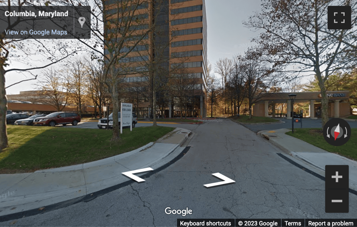Street View image of 10440 Little Patuxent Parkway, Suite 300, Columbia Town Center II, Columbia (Maryland)