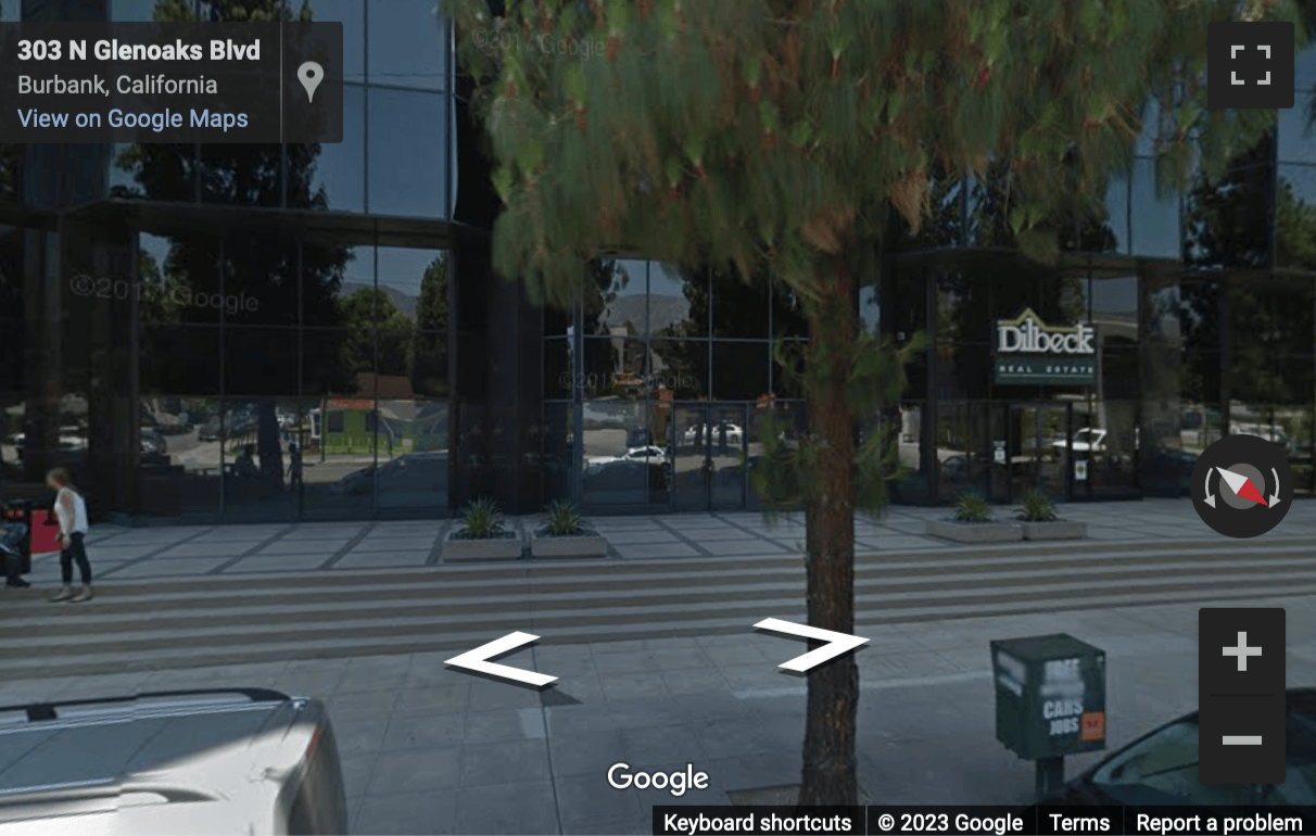 Street View image of 303 North Glenoaks Blvd. , Suite 200, The Burbank Media District Business Center