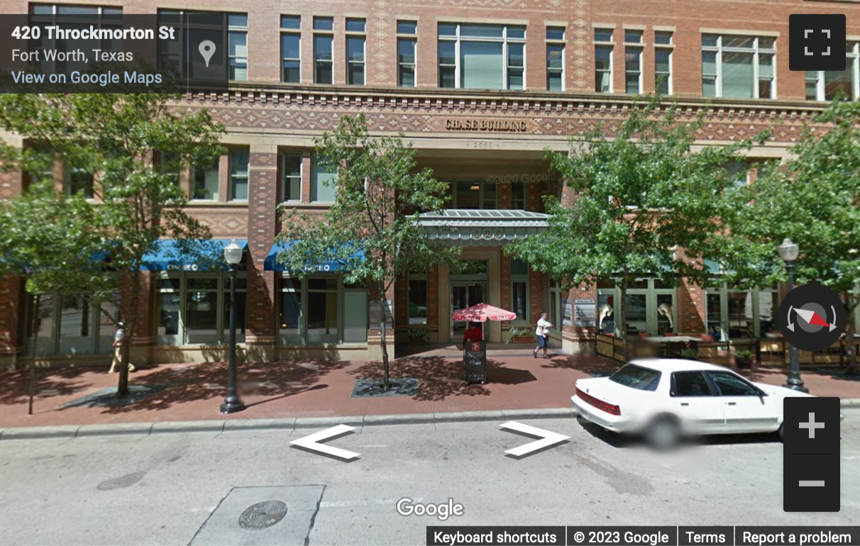 Street View image of 420 Throckmorton Street, Suite 200, Downtown Sundance Square, Fort Worth