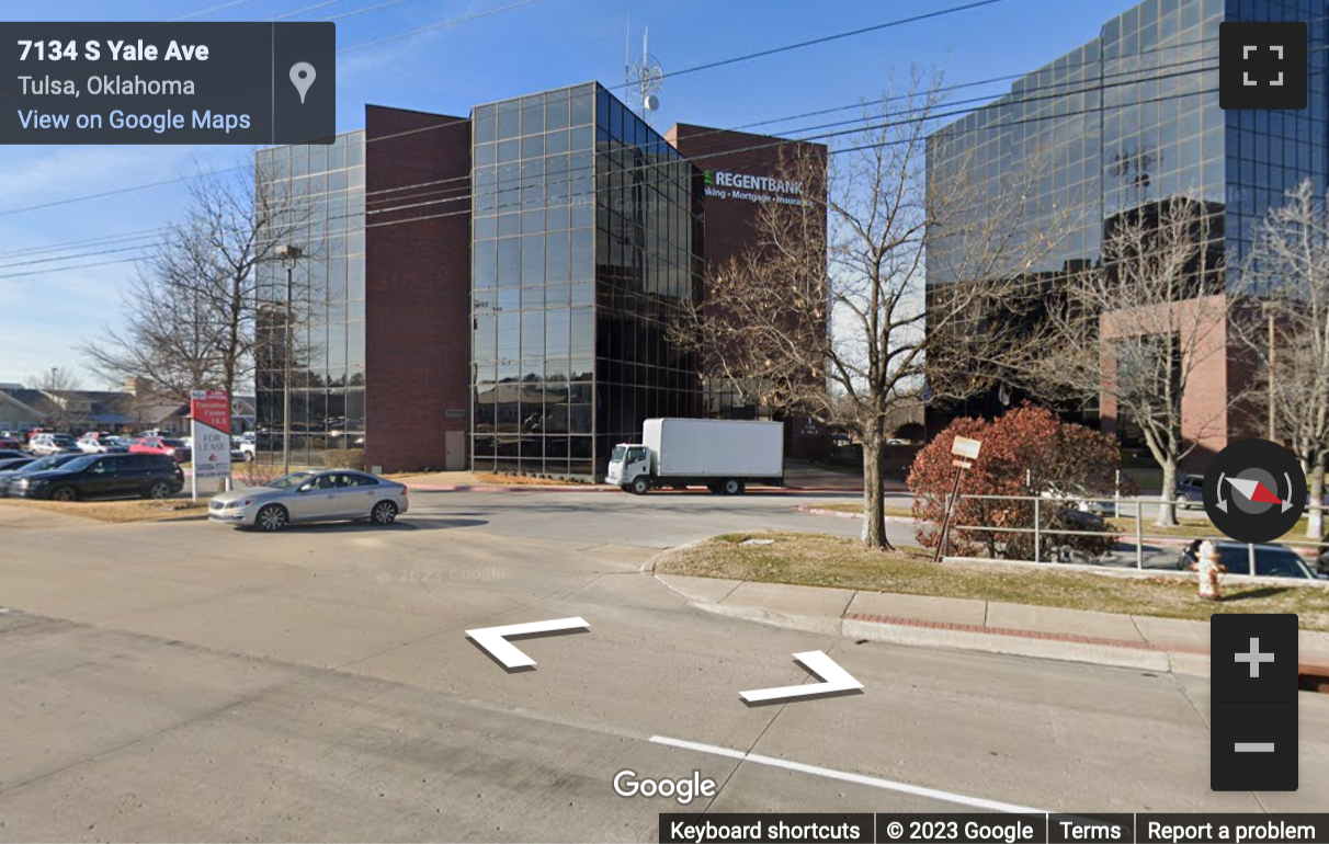 Street View image of 7136 S. Yale Avenue, Suite 300, Executive Tower Centre, Tulsa, Oklahoma, USA