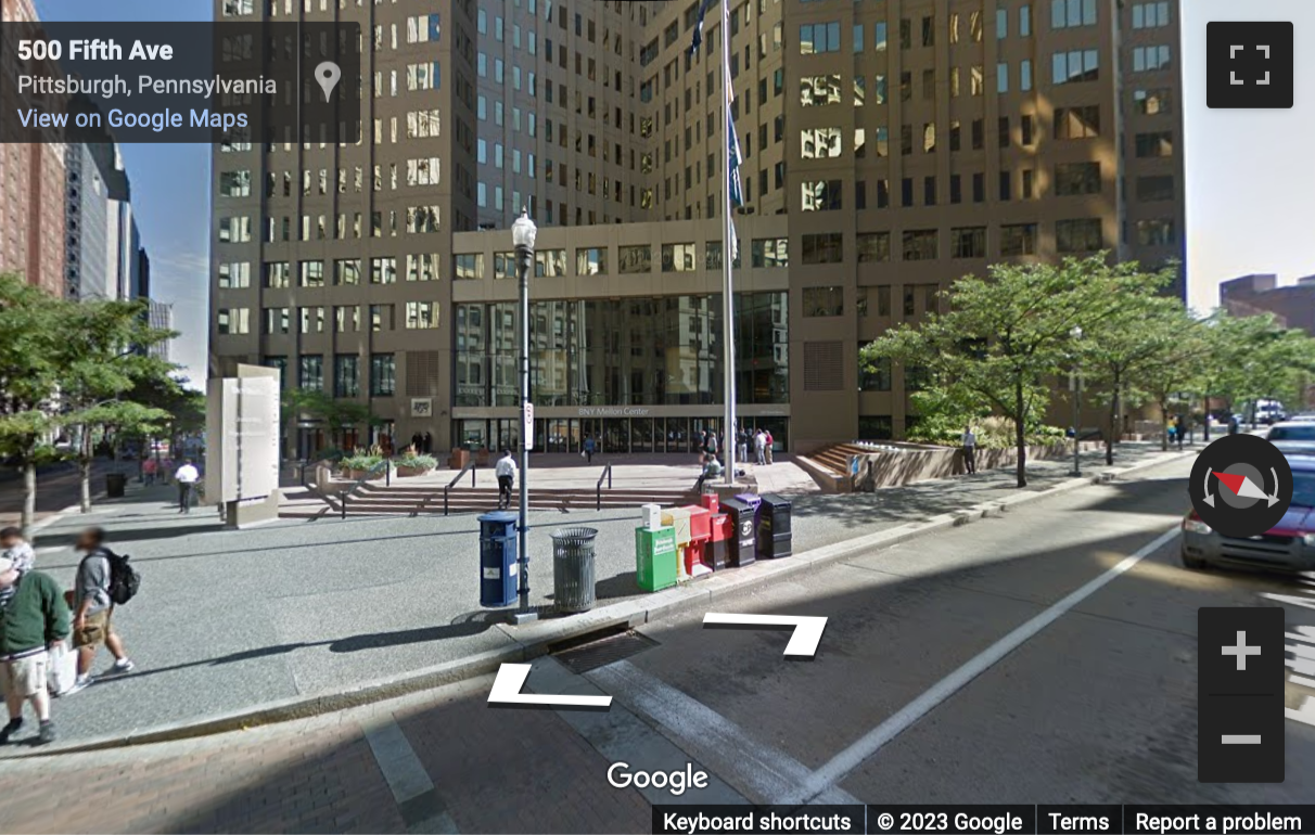 Street View image of 500 Grant Street, Suite 2900, Pittsburgh, Pennsylvania, USA