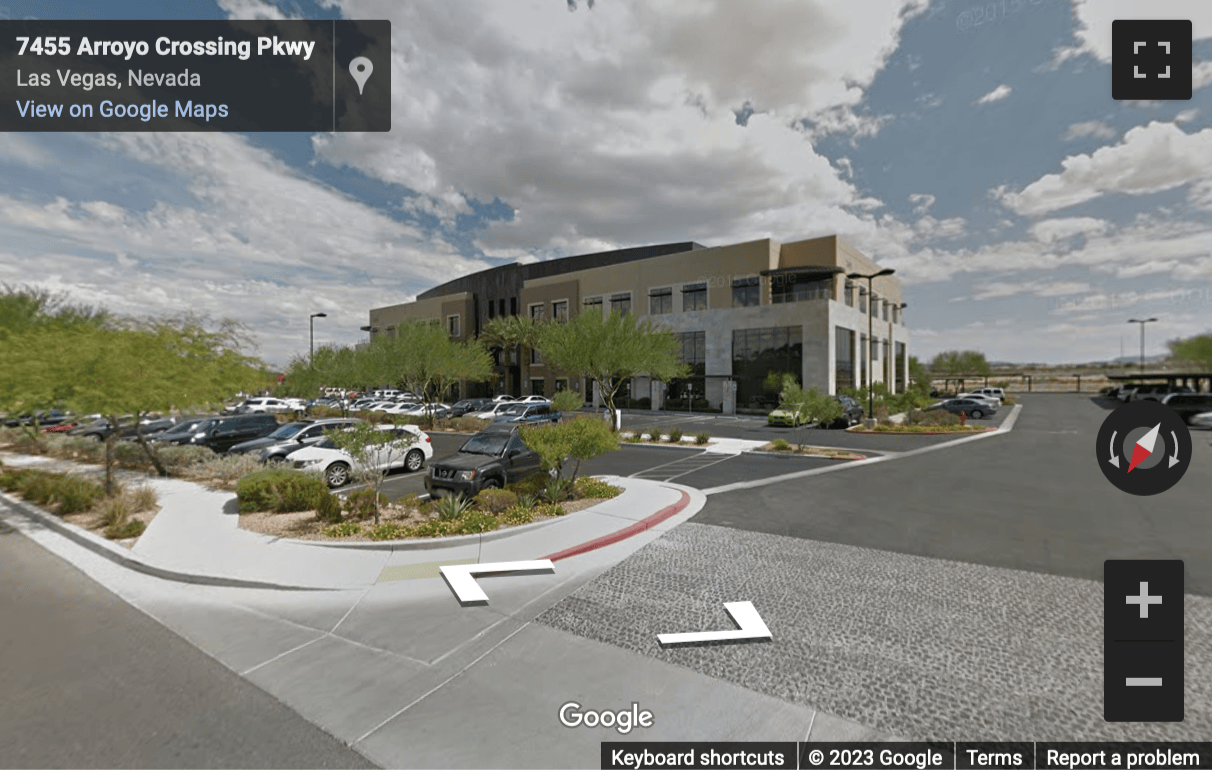 Street View image of 7455 Arroyo Crossing, Suite 220, Las Vegas, Nevada, USA