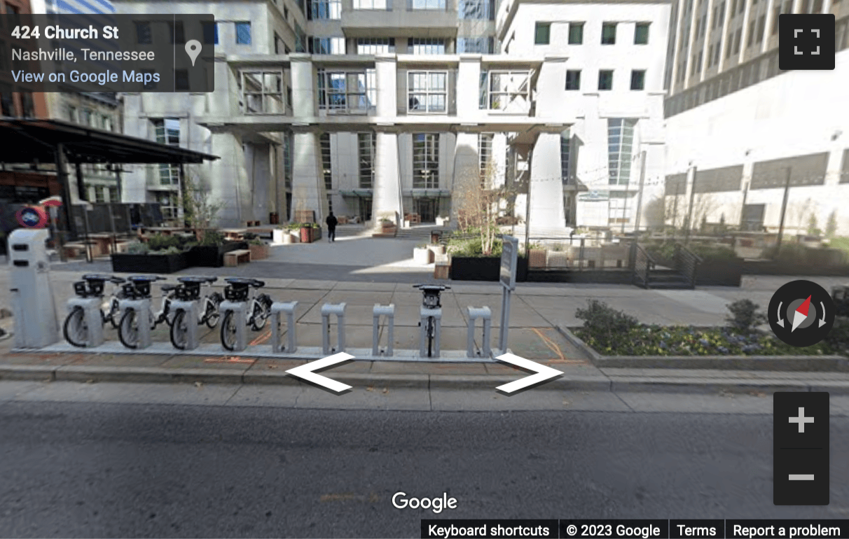 Street View image of 424 Church Street, Suite 2000, The Fifth Third Business Centre, Nashville