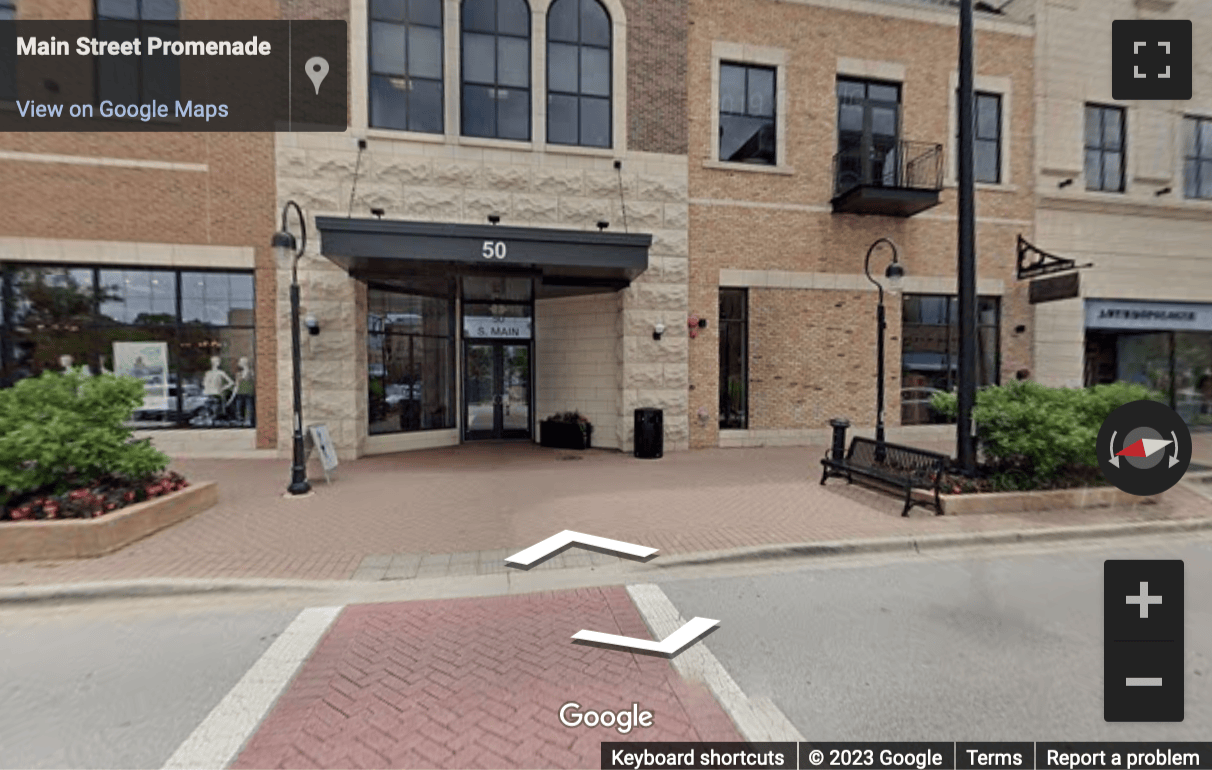 Street View image of 50 South Main Street, Suite 200, Main Street Promenade Centre, Naperville