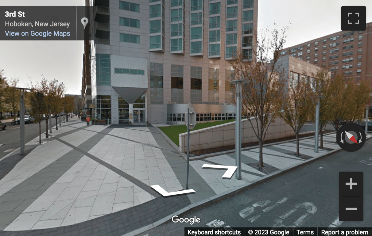 Street View image of 221 River Street, 9th Floor, Hoboken Riverfront Center, Hoboken, New Jersey, USA