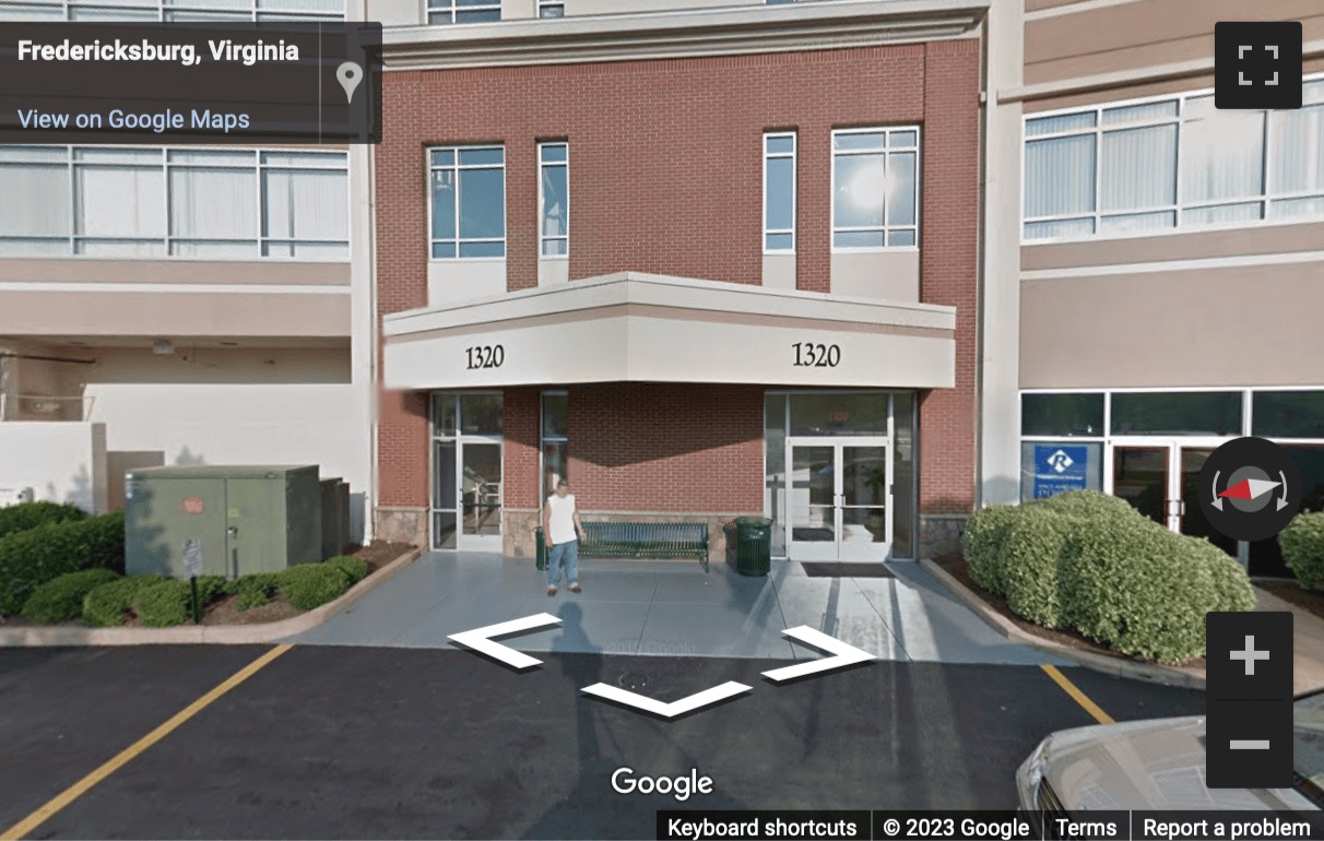 Street View image of 1320 Central Park Boulevard. , Suite 200, Central Park Corporate Center, Fredericksburg