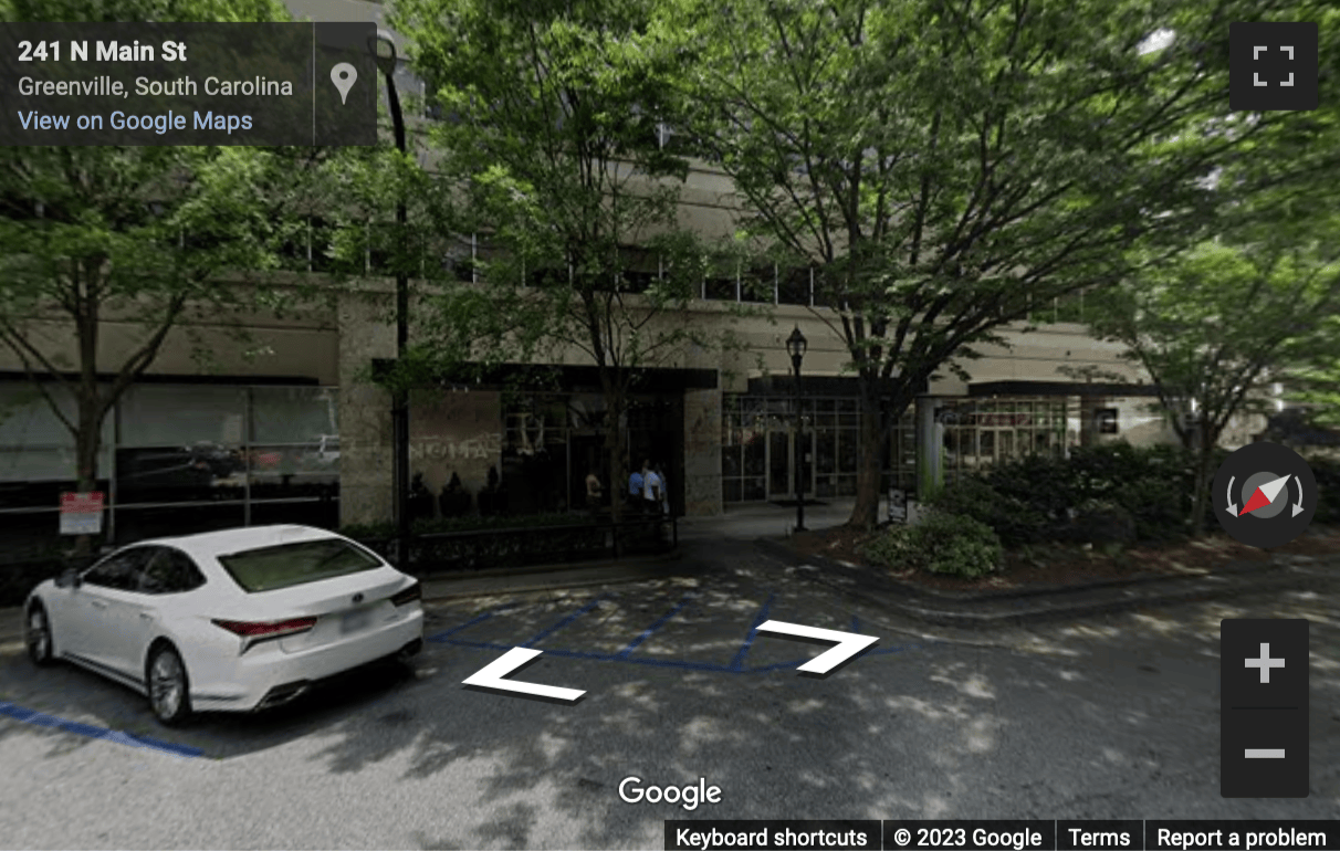 Street View image of 220 North Main Street, Suite 500, Downtown NOMA Tower Business Center, Greenville