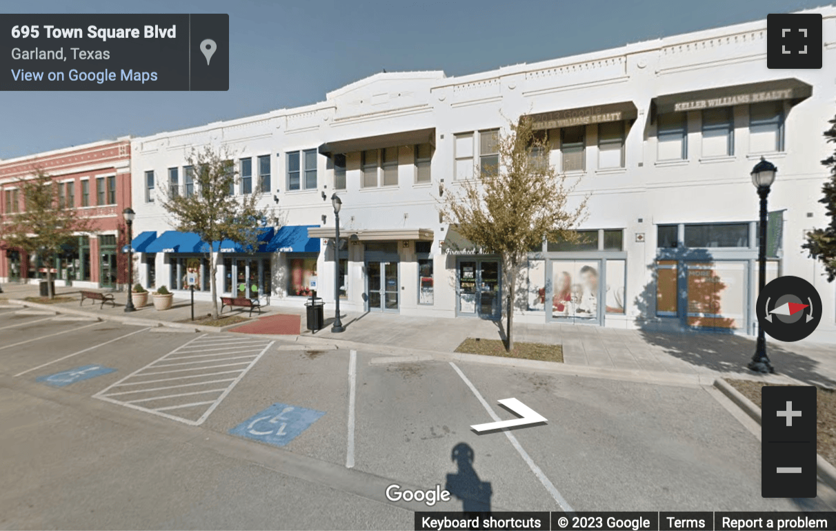 Street View image of 675 Town Square Boulevard, Suite 200, Bldg 1A, Firewheel Town Business Center, Garland