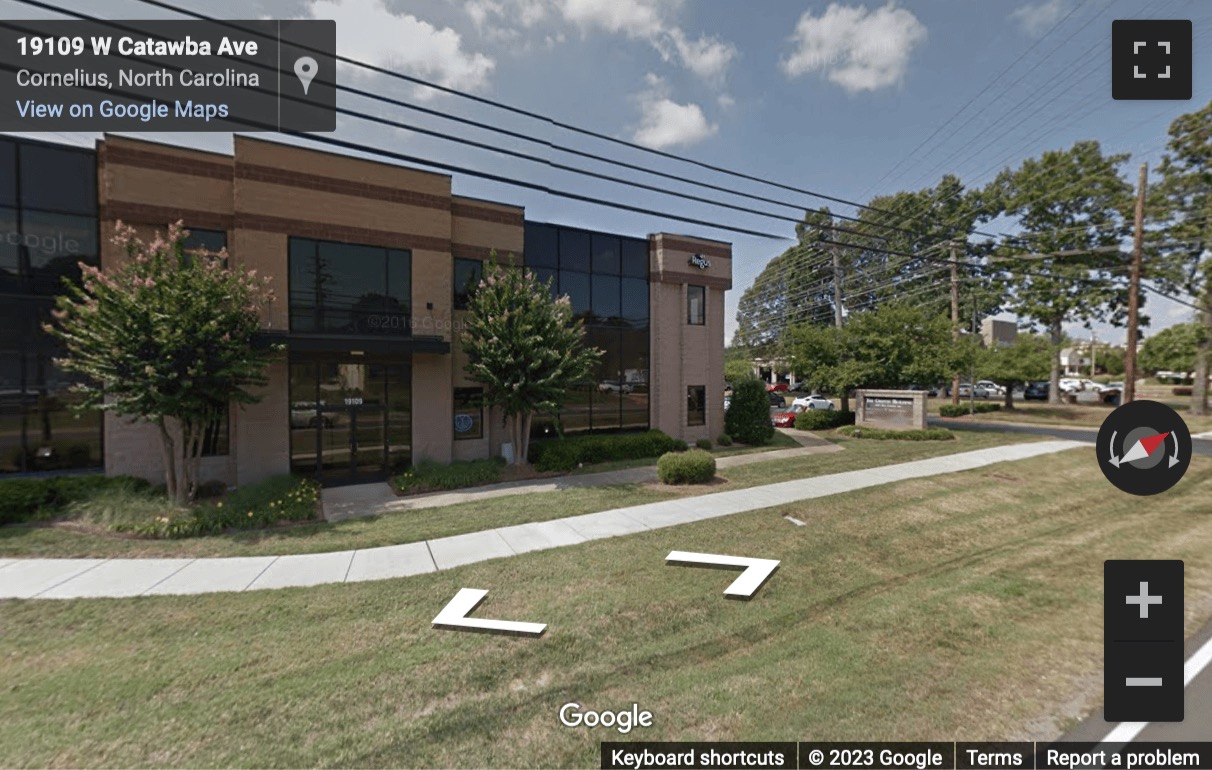 Street View image of 19109 West Catawba Avenue, 200, Cornelius, North Carolina, USA