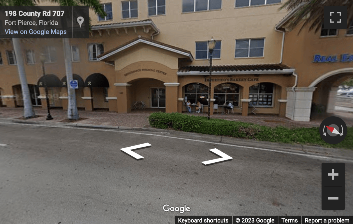 Street View image of 130 South Indian River Drive, 202, Renaissance Financial Business Center, Fort Pierce