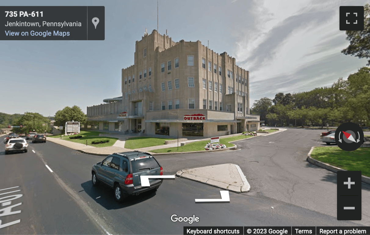 Street View image of 610 Old York Road, Suite 400, Jenkins Court Centre, Jenkintown, Pennsylvania, USA