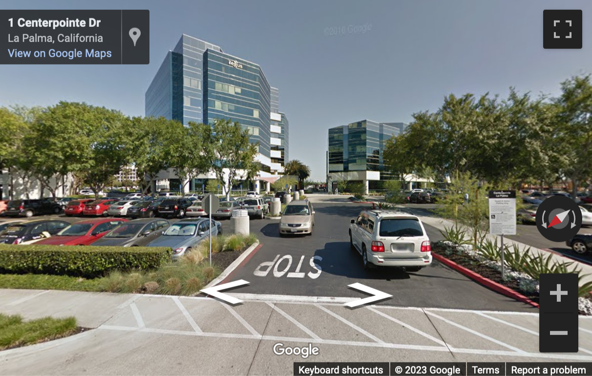 Street View image of 6 Centerpointe Drive, Suite 700, La Palma, California, USA