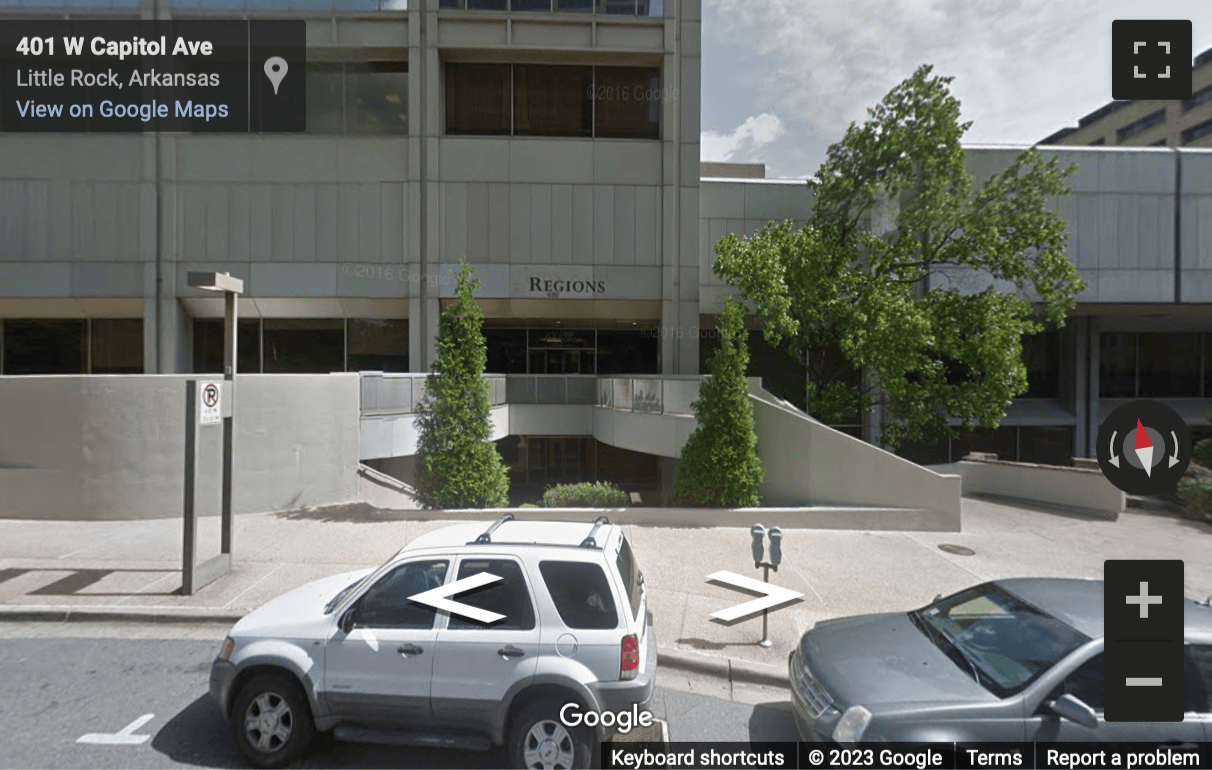 Street View image of 400 West Capitol Avenue, Suite 1700, Little Rock, Arkansas, USA