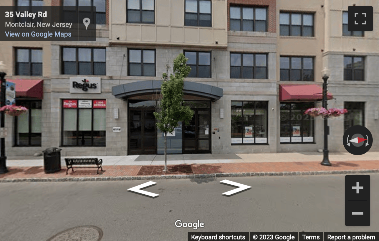 Street View image of 28 Valley Road, Suite 1, Montclair, New Jersey, USA